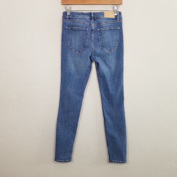 Zara Skinny Jeans Stretch Blue Size 6 - Picture 4 of 5